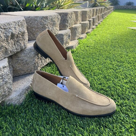 Zara Men's Penny Split Suede Brown Loafers Size 7 New - Picture 3 of 11